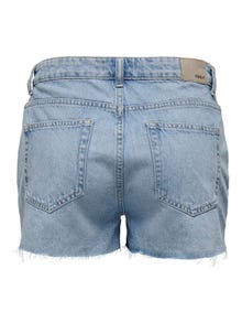 ONLY Loose fit Middels høy midje Shorts -Light Medium Blue Denim - 15314420