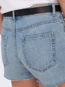 ONLY Shorts Corte loose Cintura media -Light Medium Blue Denim - 15314420