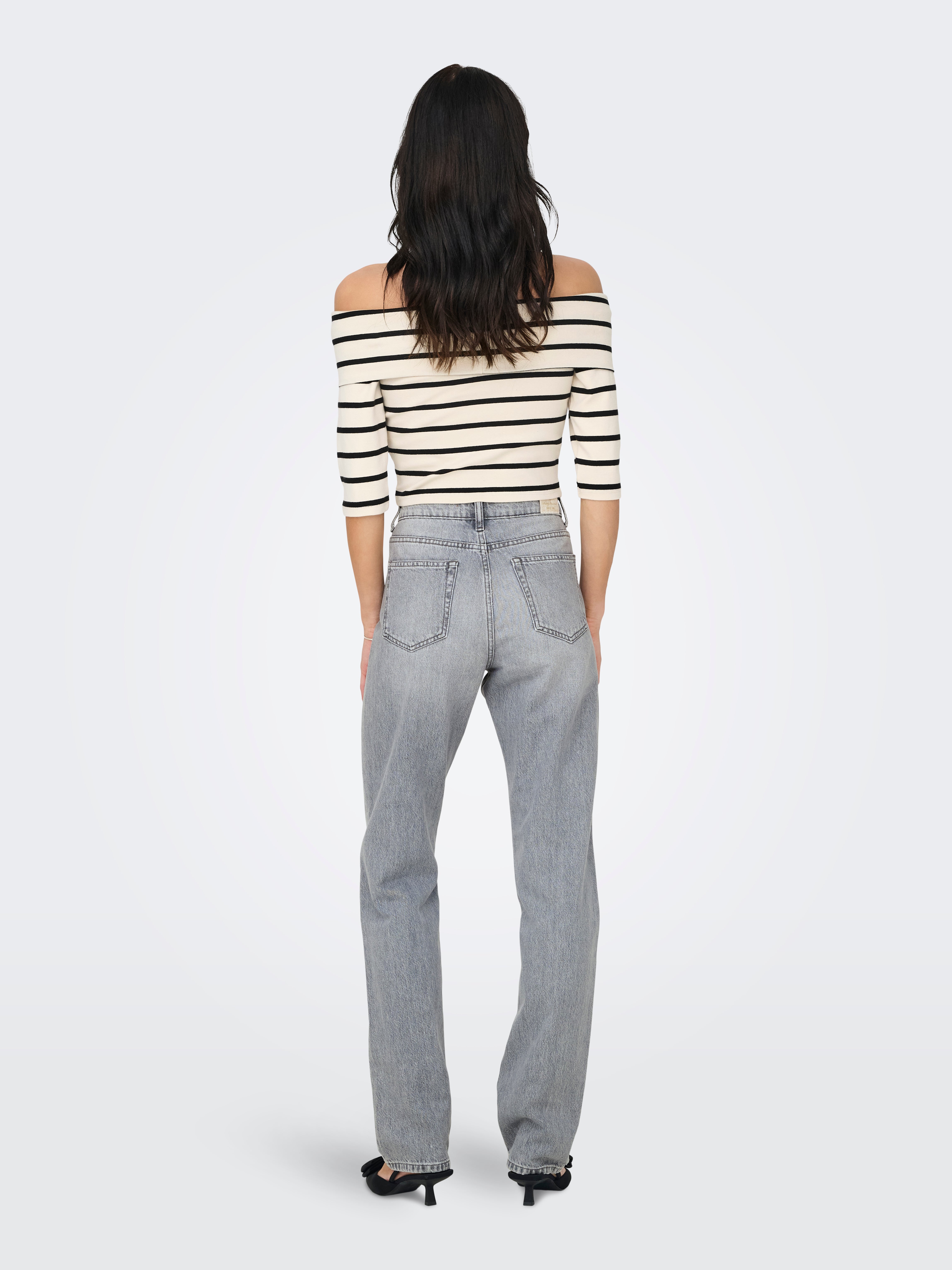 ONLJACI Mittlere Taille Gerade geschnitten Jeans | Mittelgrau | ONLY® 