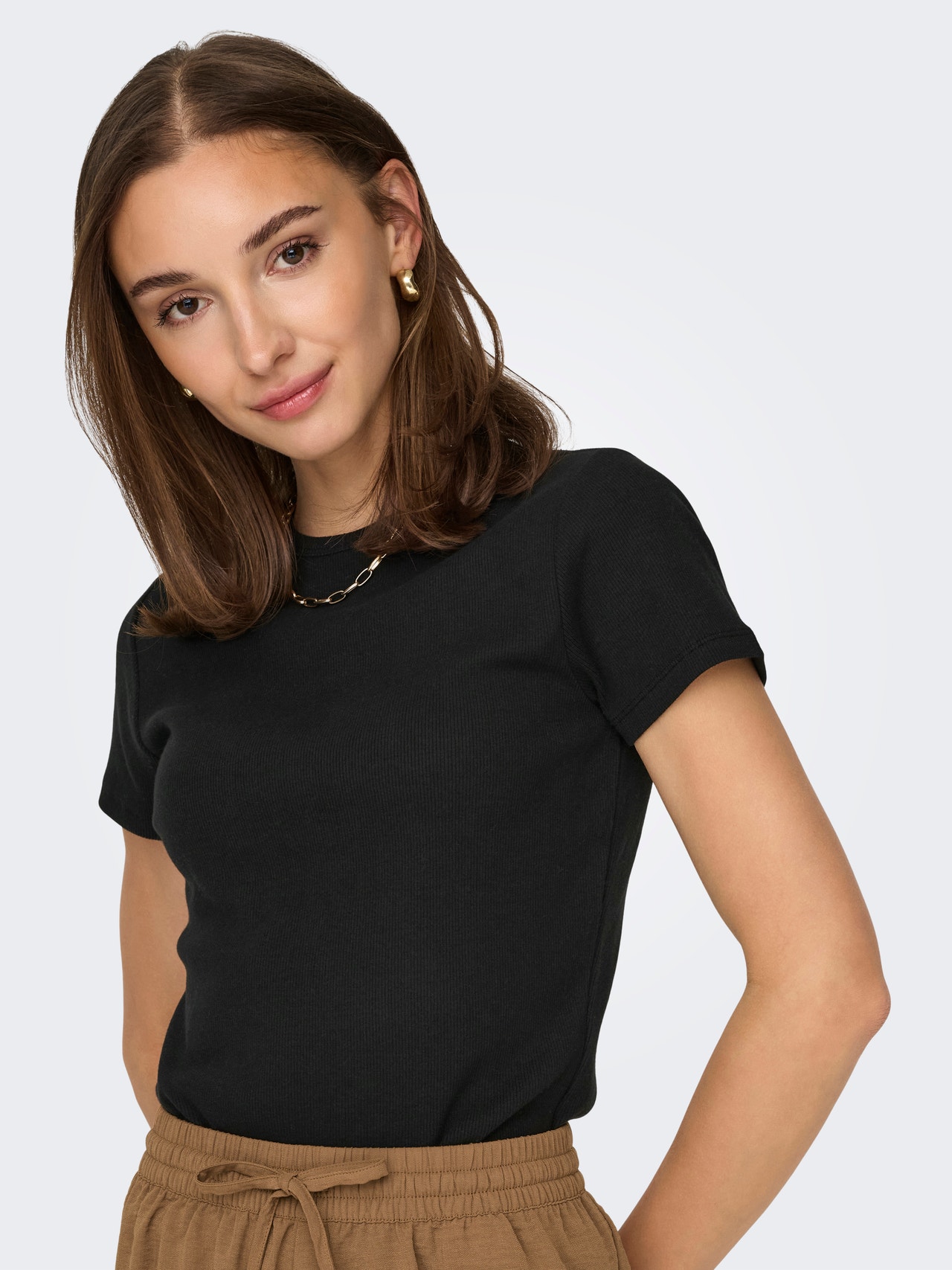 ONLY O-neck top -Black - 15314449