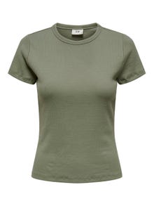 ONLY Tops Regular Fit Col rond -Vetiver - 15314449