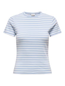 ONLY Tavapärane lõige Ümmargune kaelus Top -Kentucky Blue - 15314449