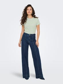 ONLY Tavapärane lõige Ümmargune kaelus Top -Cloud Dancer - 15314449