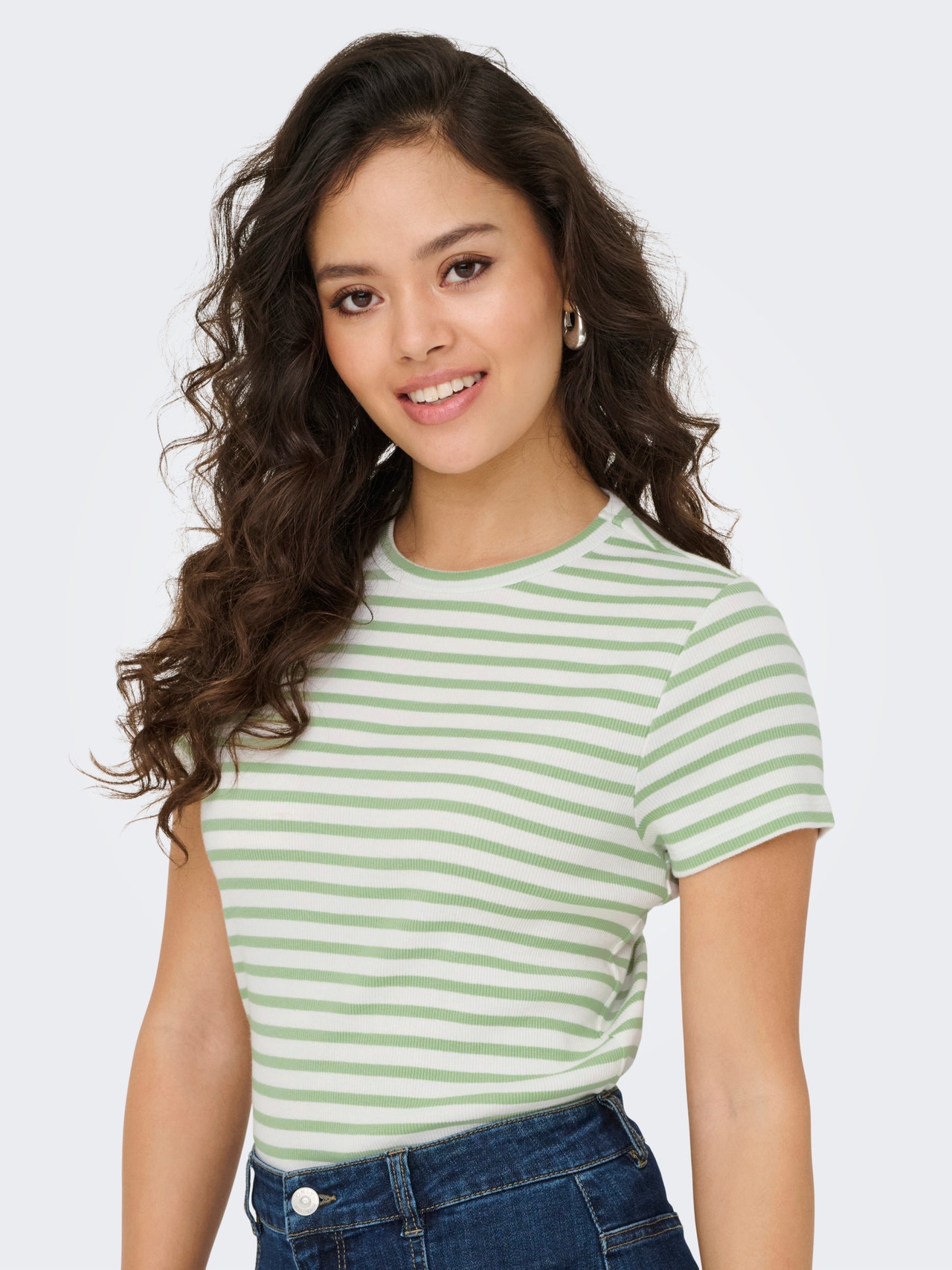 ONLY Tavapärane lõige Ümmargune kaelus Top -Cloud Dancer - 15314449