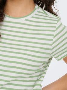 ONLY Tavapärane lõige Ümmargune kaelus Top -Cloud Dancer - 15314449