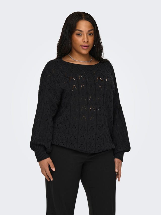 ONLY Boothals Plus Ballonmouwen Pullover - 15314451