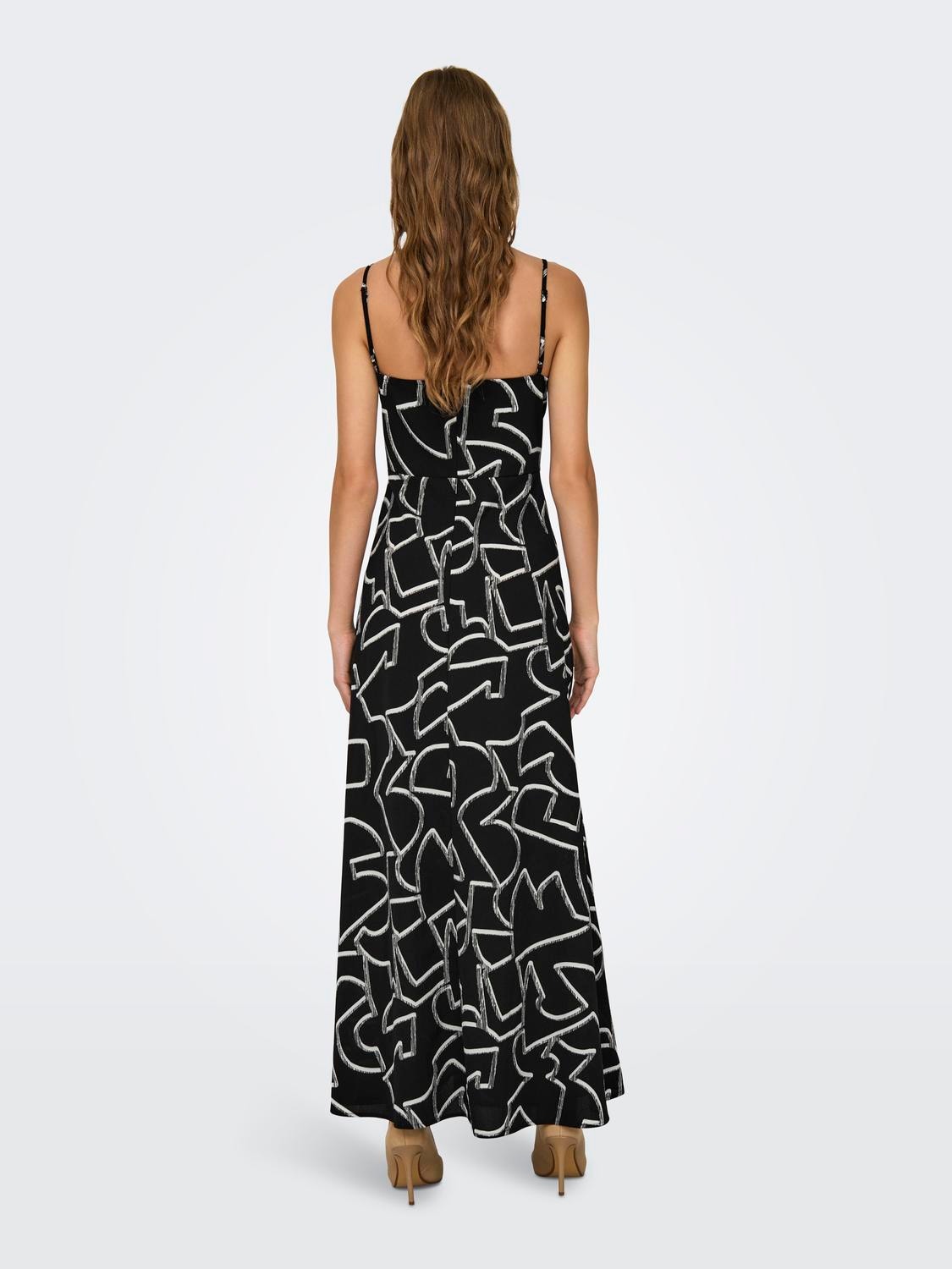 ONLY Maxi v-neck dress -Black - 15314469