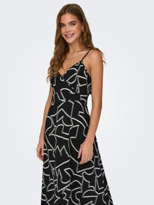ONLY Regular Fit V-Neck Long dress -Black - 15314469