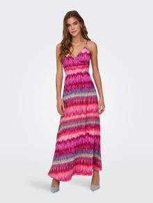 ONLY Maxi v-neck dress -Phlox Pink - 15314469