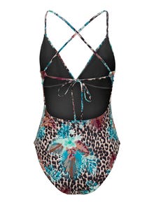 ONLY Leopard printed swimsuit -Whisper Pink - 15314491