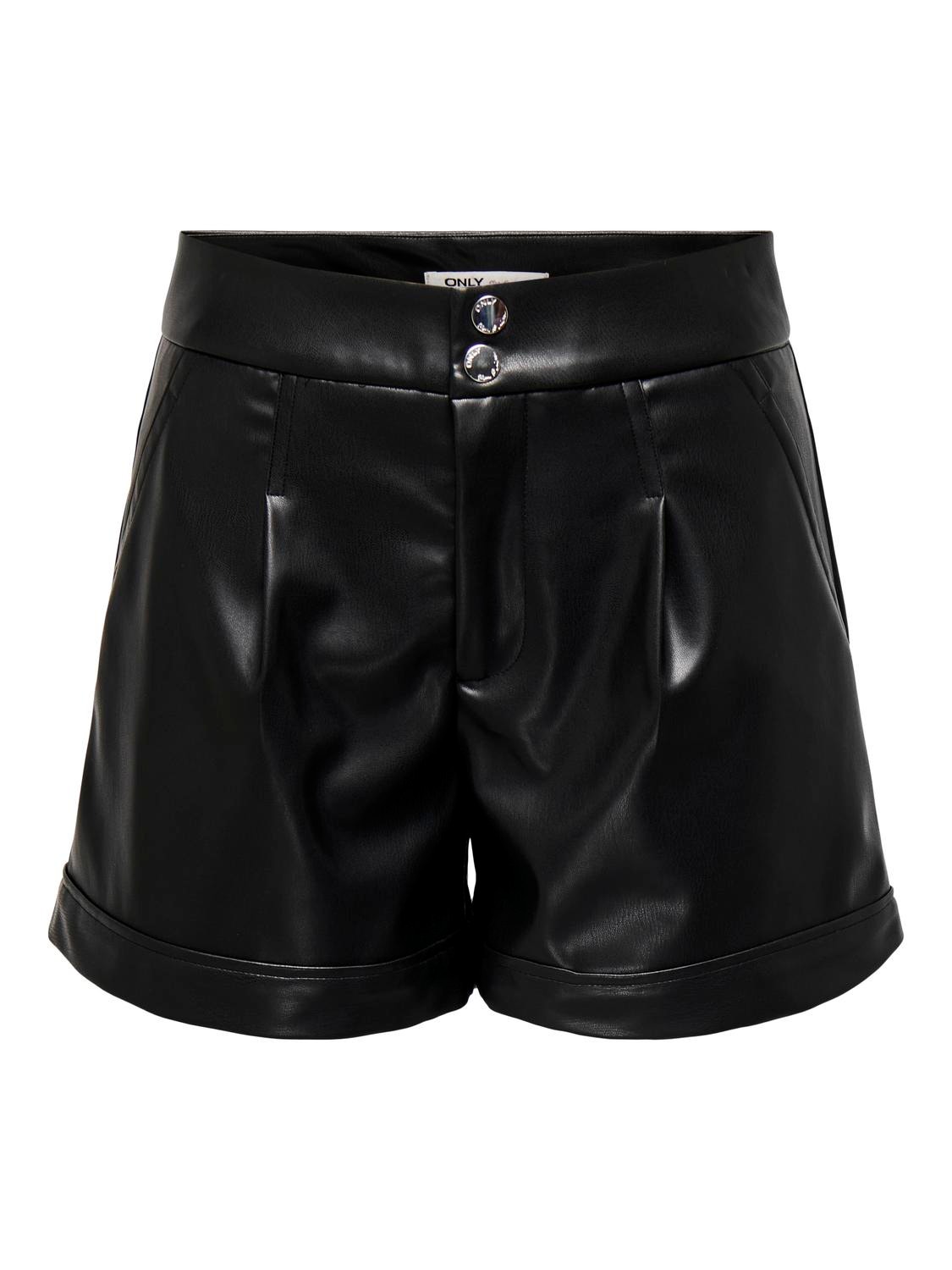 ONLY Shorts Corte regular Cintura alta -Black - 15314507