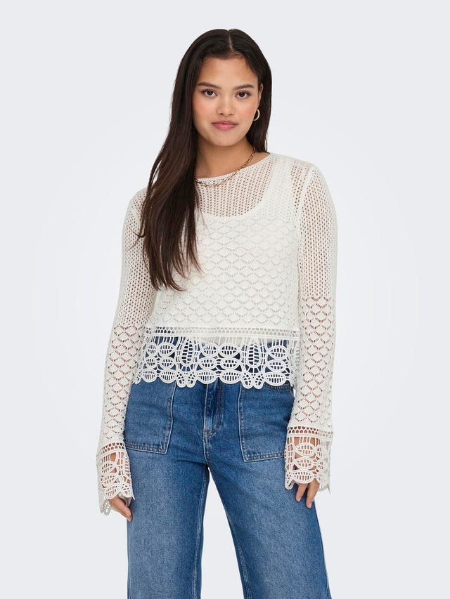 ONLY O-hals Pullover - 15314581