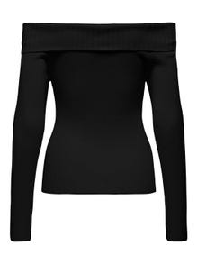 ONLY Schulterfrei Pullover -Black - 15314603