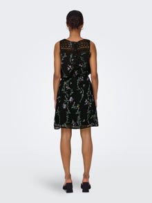 ONLY Regular Fit O-hals Kort kjole -Black - 15314620
