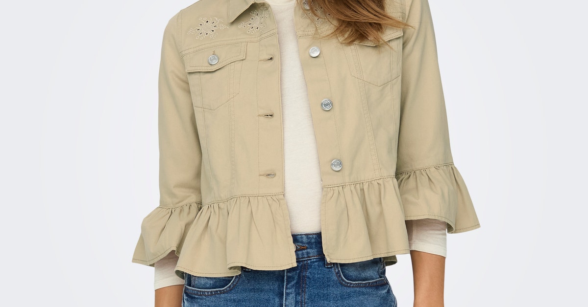 Jacket with frills | Beige | ONLY®