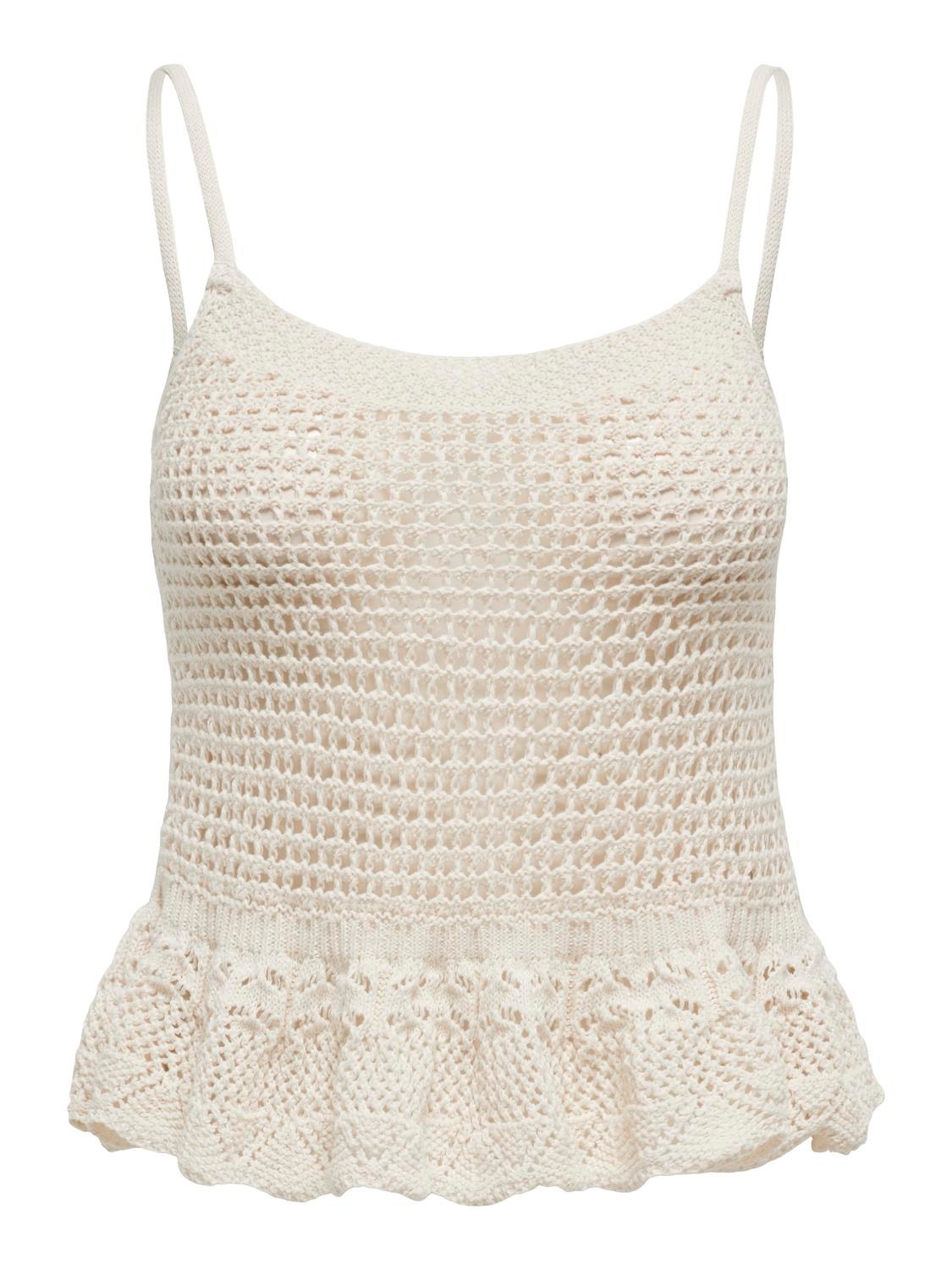 ONLY sleeveless knitted top -Birch - 15314781