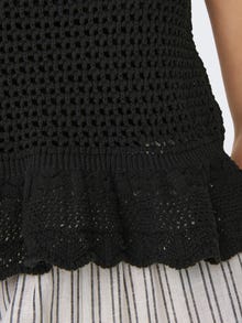 ONLY sleeveless knitted top -Black - 15314781