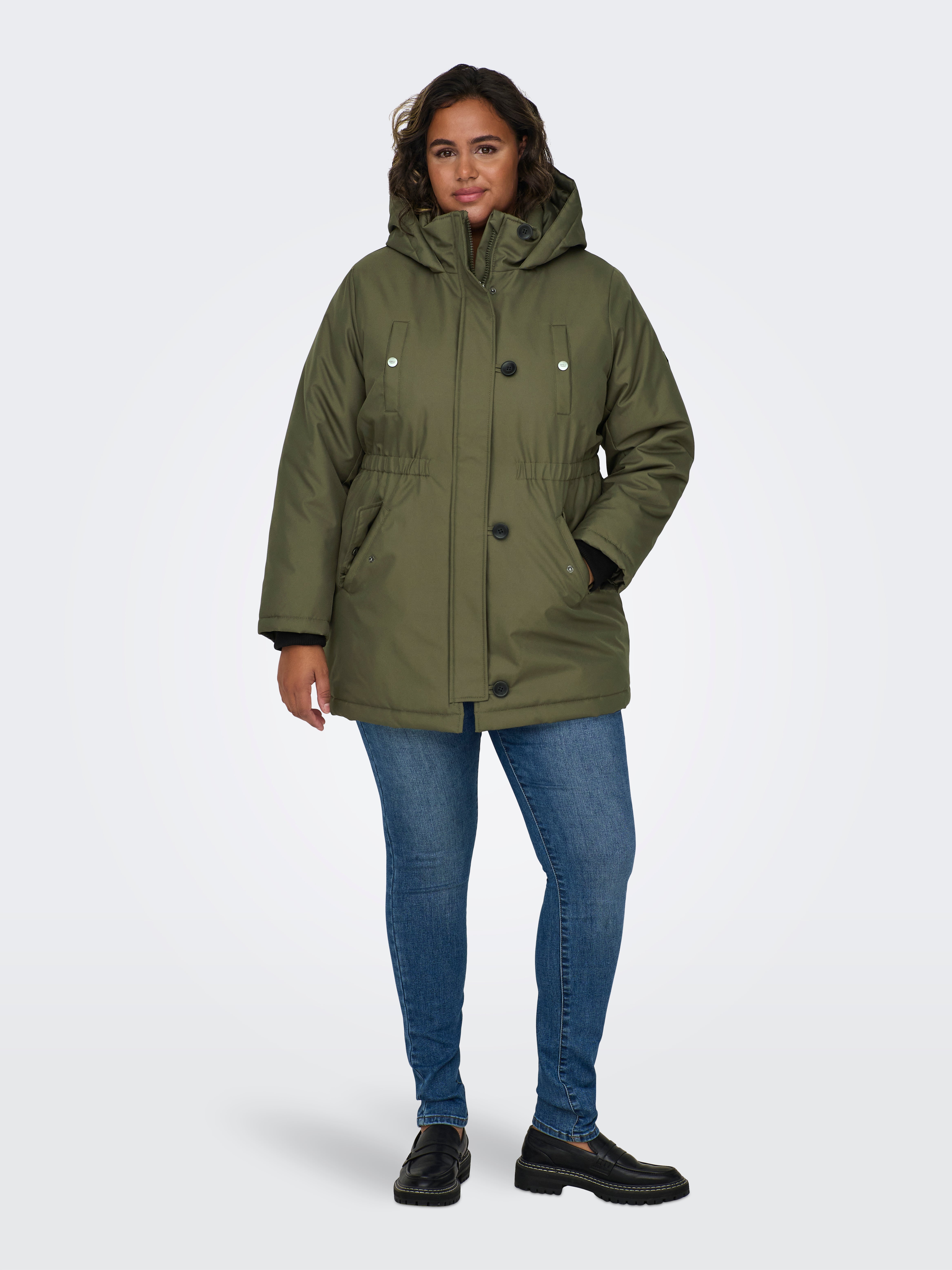 CARMIE Langer Parka | Mittelgrün | ONLY®