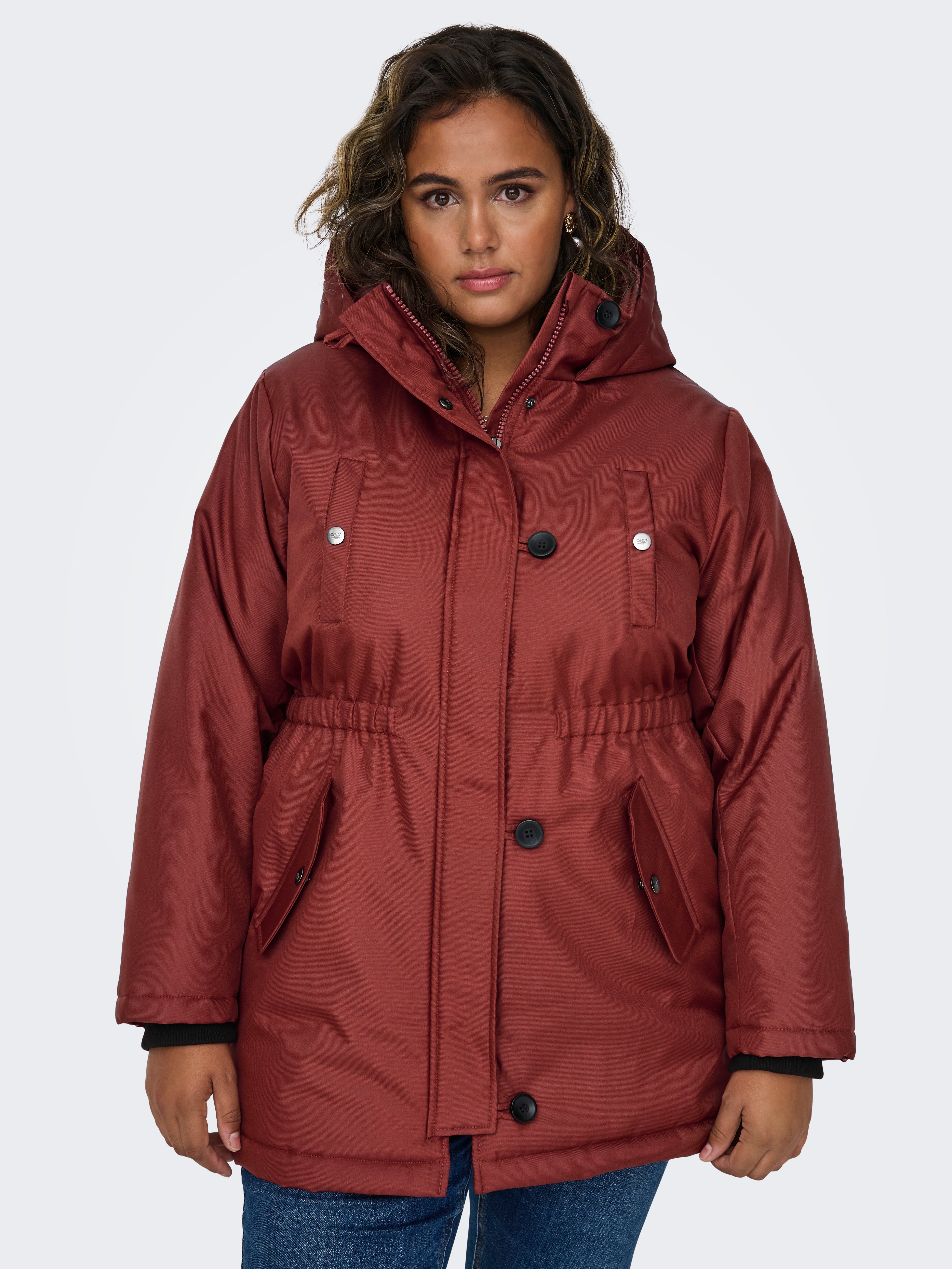 CARMIE Langer Parka | Dunkelbraun | ONLY®