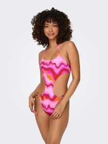 ONLY Cut-out swimuit -Pink Lady - 15314833
