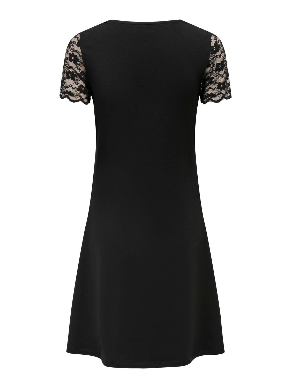 ONLY Mama mini v-hals kjole -Black - 15314841