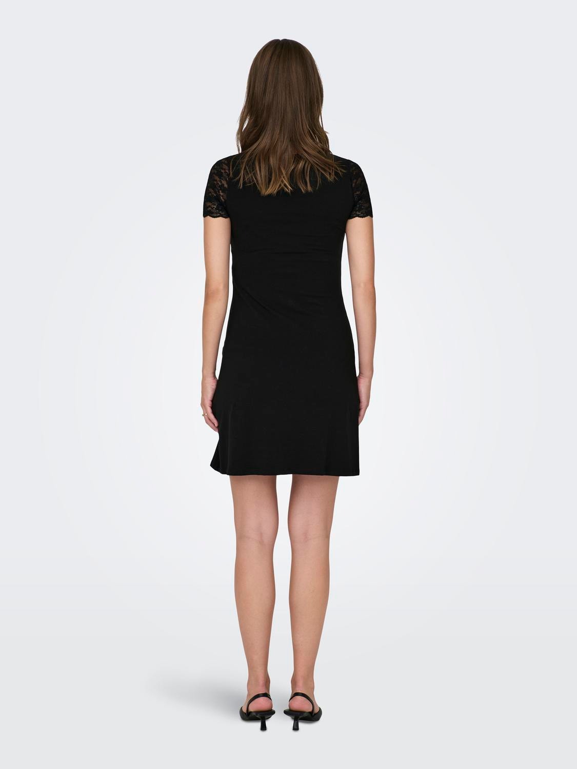 ONLY Regular Fit V-Neck Maternity Short dress -Black - 15314841