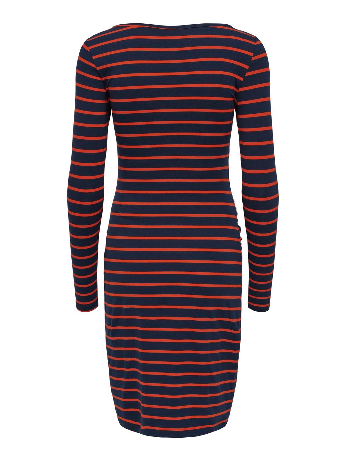 ONLY Mama mini dress with stripes -Maritime Blue - 15314857