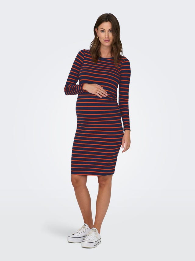 ONLY Mama mini dress with stripes - 15314857