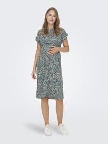 ONLY Mama mini shirt dress -Balsam Green - 15314868