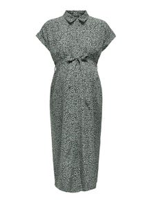 ONLY Loose fit Skjortekrage Kort kjole -Laurel Wreath - 15314868