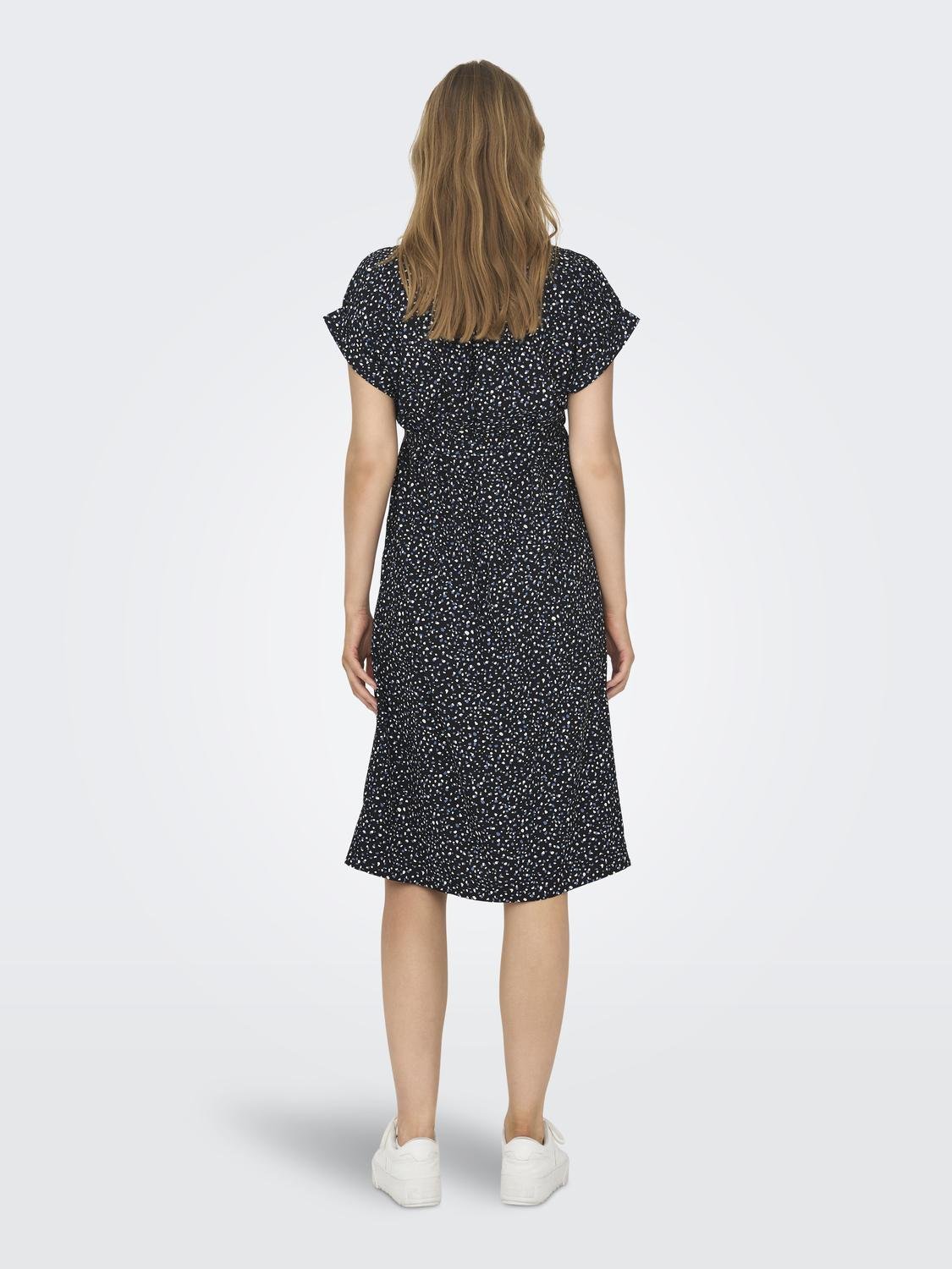 ONLY Lös passform Skjortkrage Kort klänning -Black - 15314868