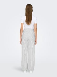 ONLY Loose Fit High waist Trousers -Cloud Dancer - 15314913
