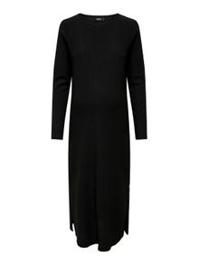 ONLY Regular fit O-hals Zwangerschap Lange jurk -Black - 15314947