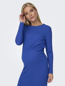 ONLY Regular Fit Round Neck Maternity Long dress -Surf the Web - 15314947