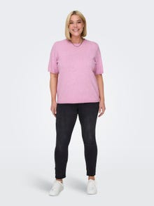ONLY Rundhals Plus Pullover -Strawberry Moon - 15314968