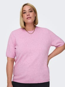 ONLY Curvy knitted top -Strawberry Moon - 15314968