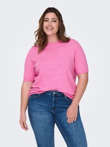 ONLY CARMARGARETA Knitted top -Carmine Rose - 15314968