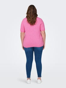 ONLY CARMARGARETA Knitted top -Carmine Rose - 15314968