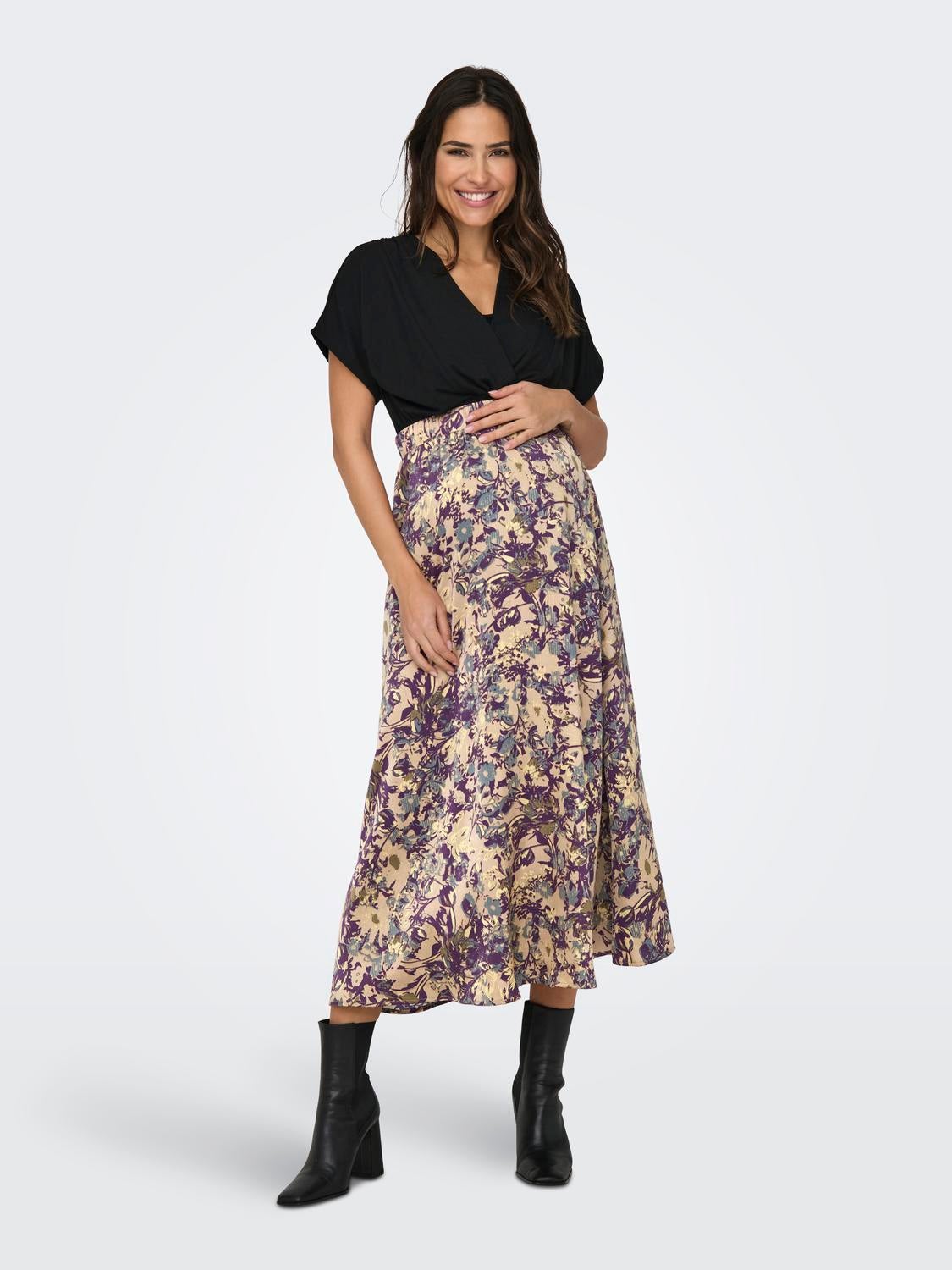 Plus size clearance maternity maxi skirt