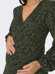 ONLY Regular Fit V-hals Maternity Topp -Olive Green - 15315013