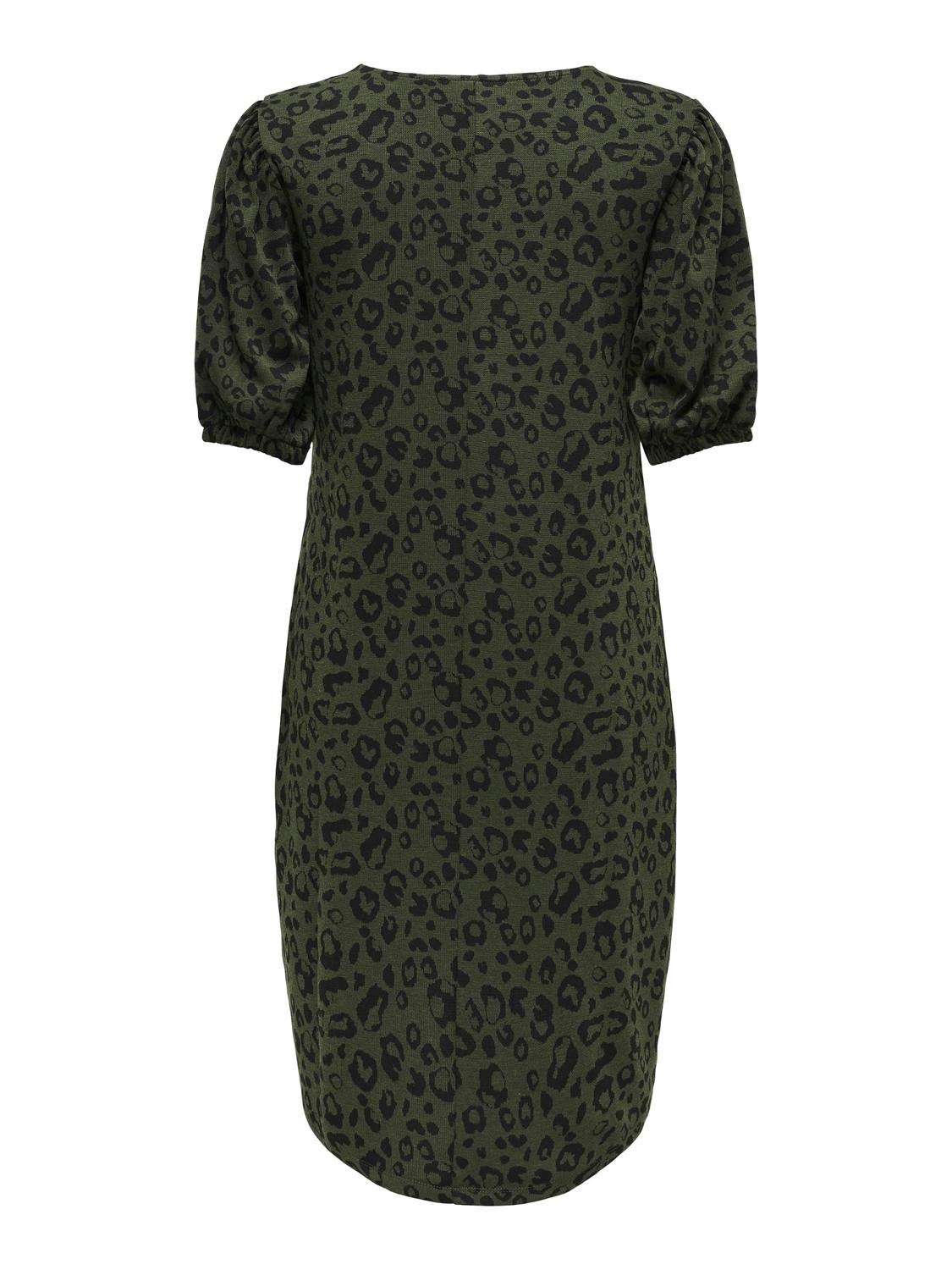 ONLY Mama o-neck dress -Olive Green - 15315016