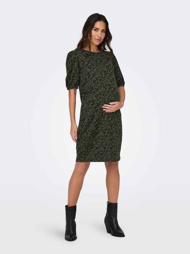ONLY Regular Fit Round Neck Maternity Short dress - 15315016