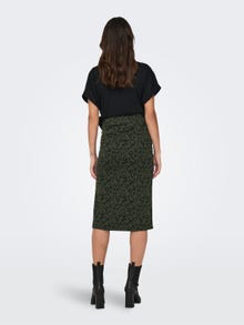 ONLY Mama midi nederdel -Olive Green - 15315019