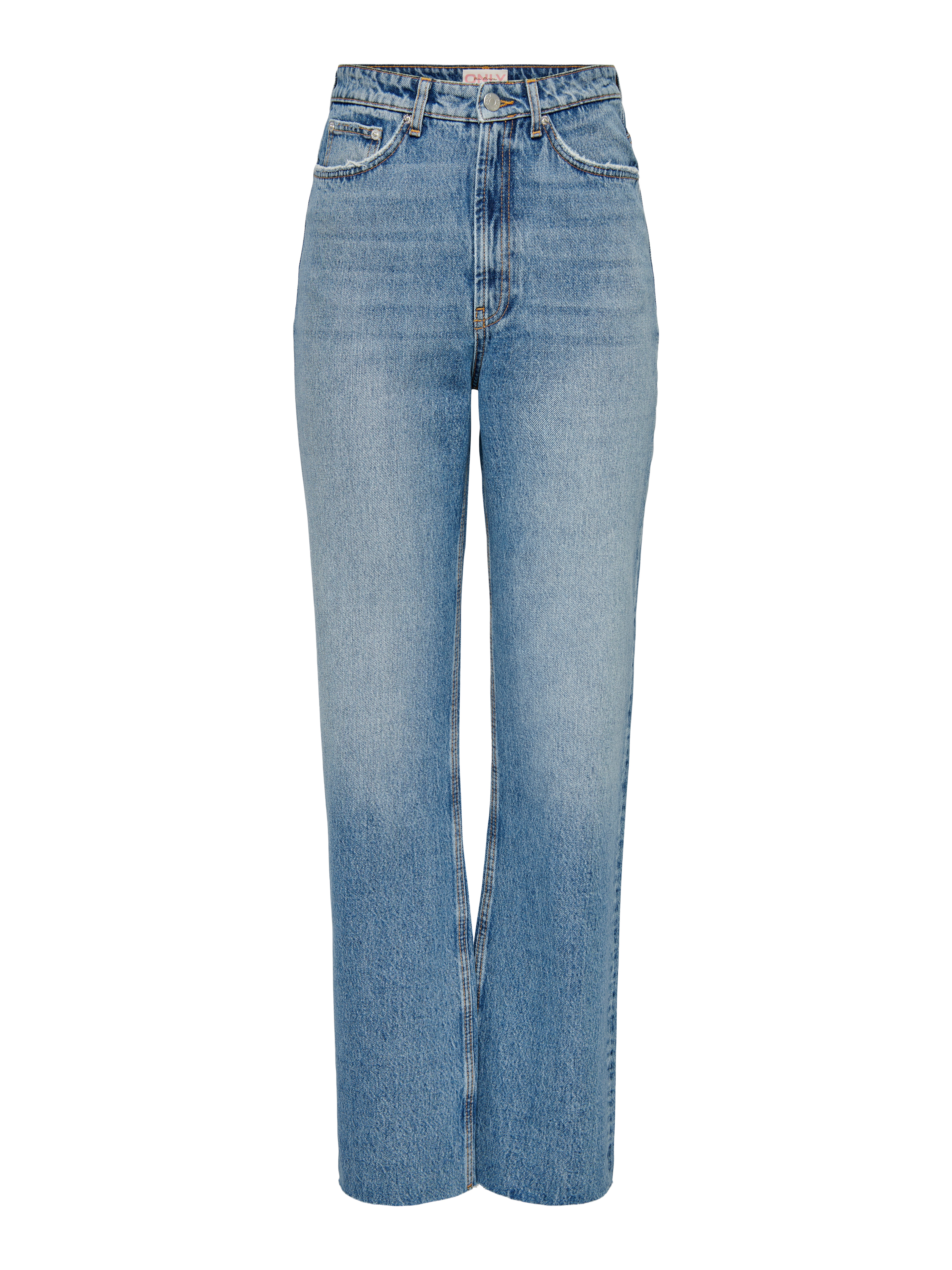 Thumbnail - Onlriley Hohe Taille Gerade Geschnitten Jeans