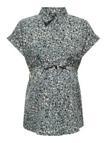 ONLY MAMA Short sleeved shirt -Balsam Green - 15315038