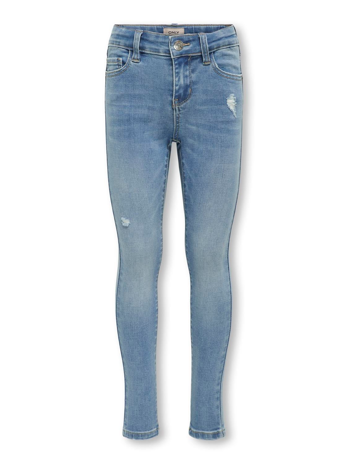 Kogrose Hohe Taille Skinny Fit Jeans