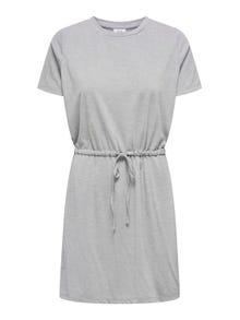 ONLY Normal passform O-ringning Kort klänning -Light Grey Melange - 15315081