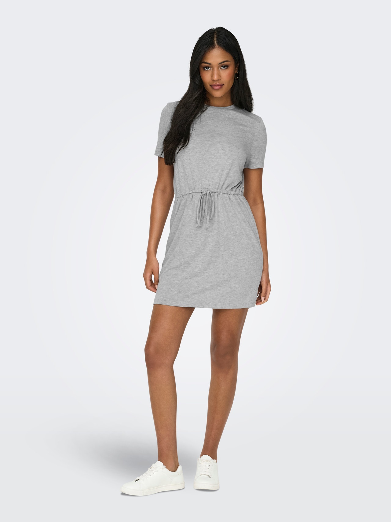 ONLY Mini o-hals kjole  -Light Grey Melange - 15315081