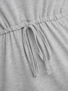 ONLY Vestido corto Corte regular Cuello redondo -Light Grey Melange - 15315081