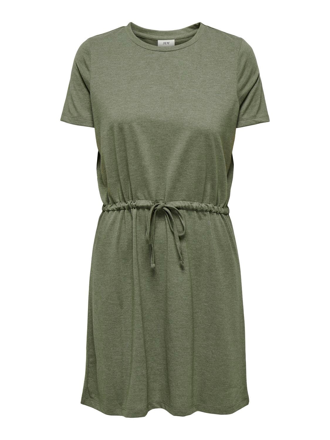 ONLY Vestido corto Corte regular Cuello redondo -Deep Lichen Green - 15315081